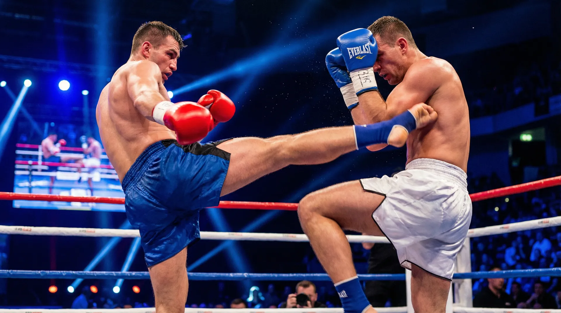 Bsport体育平台 羽量级比赛高速踢击对攻